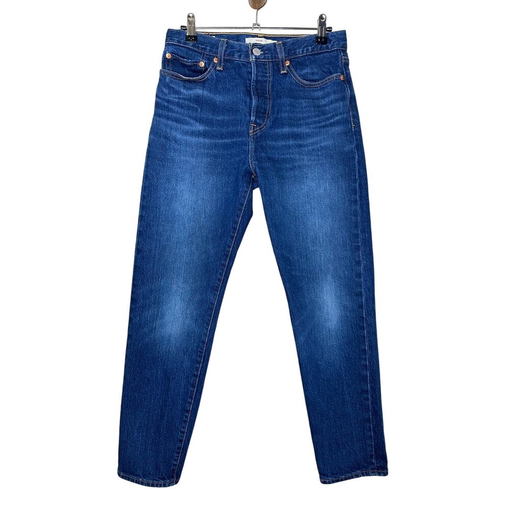 Levi's Wedgie Straight Leg Denim Jeans Big E High Rise Button Fly Sz 28